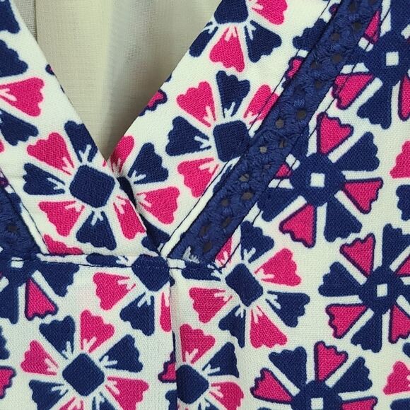 Urban Outfitters Skies are Blue Sleeveless Shift Tank Dress Colorful Pink Floral - Picture 6 of 14